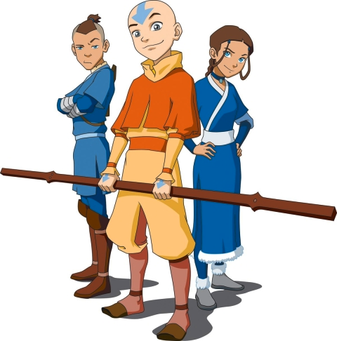 Aang, Sokka, and Katara