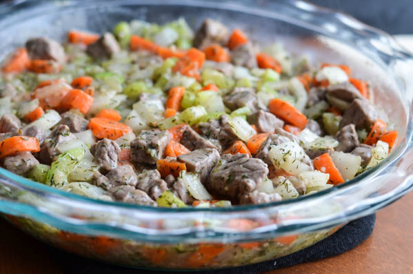 Hobbit's Vegetable and Beef Pie