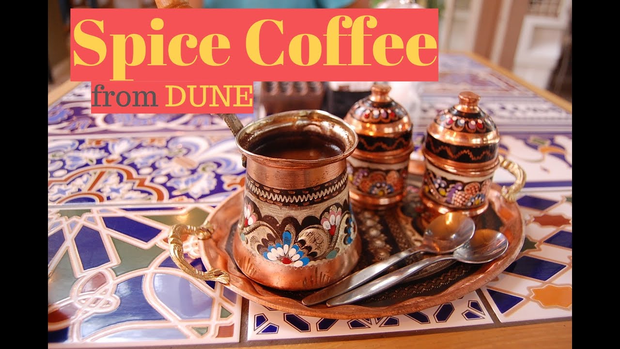 Spice coffee in intricate tea set