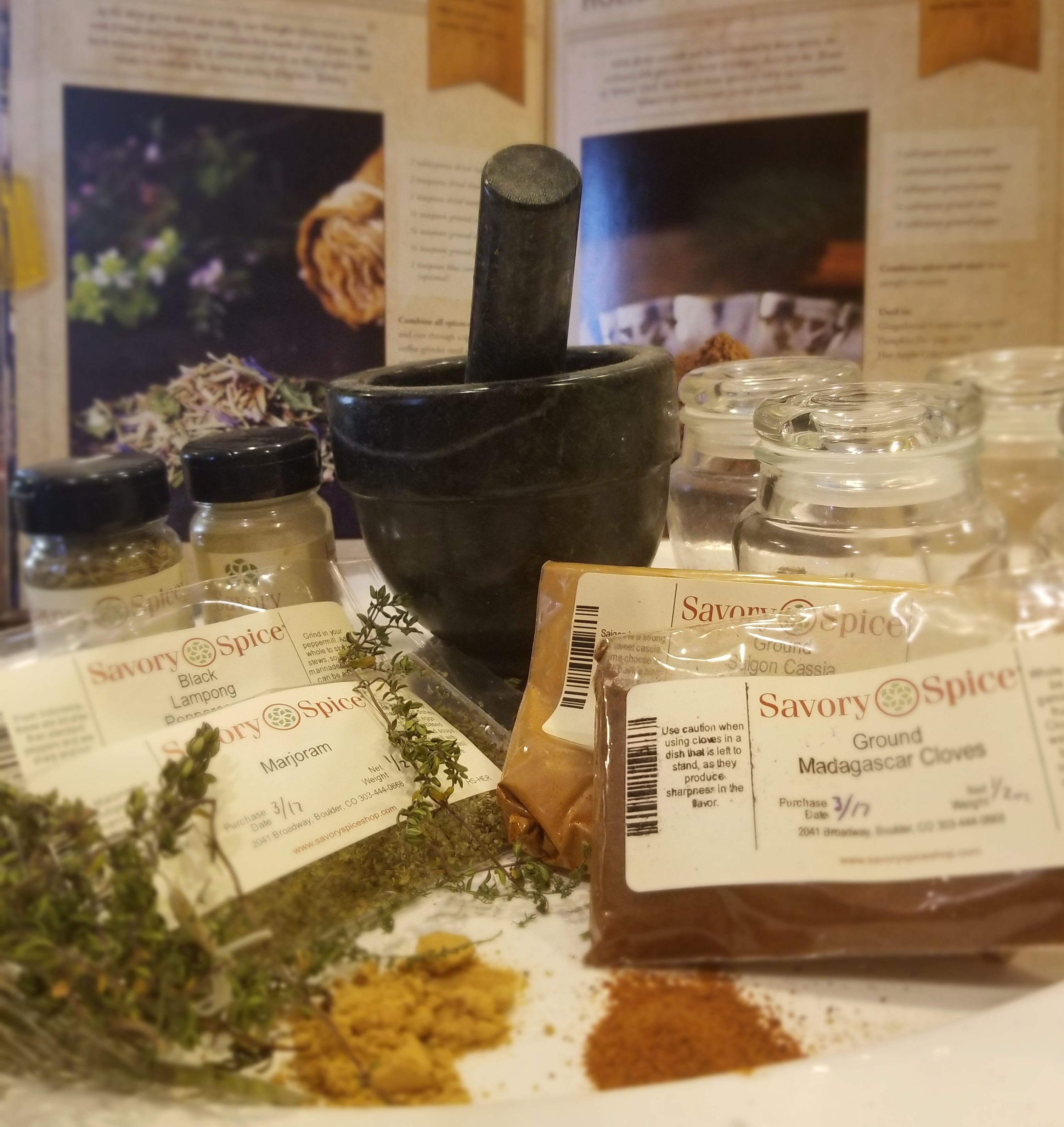 Gathered ingredients for recipe